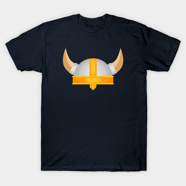 Viking Helmet T-Shirt by RageRabbit